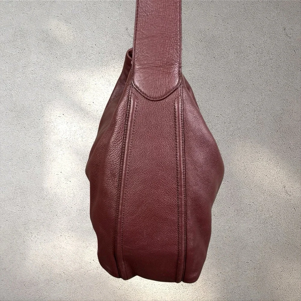 COACH Shoulder Bag F23309 Hobo Burgundy Tote Purse Leather Avery Oxblood